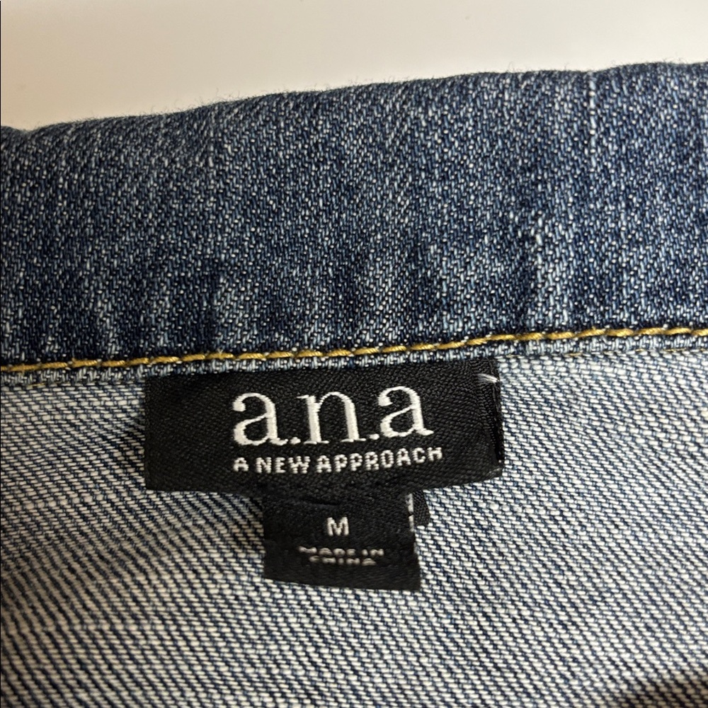 A New Approach Denim Blue Women's Jacket Size Medium - Picture 6 of 6